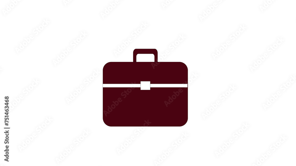 briefcase icon isolate with white color background briefcase icon isolate with white color background