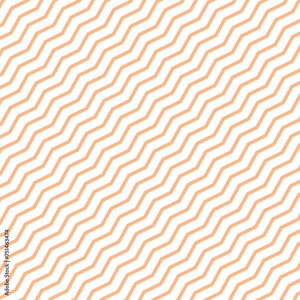 zigzag orange
 seamless Chevron pattern. Vector background