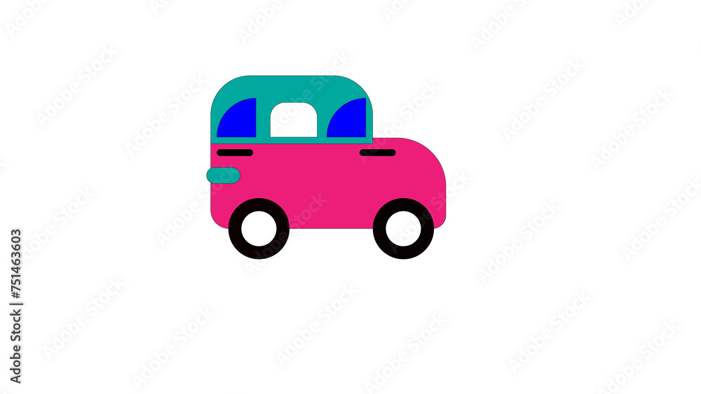 car icon illustrations isolated with white background car icon illustrations isolated with white background