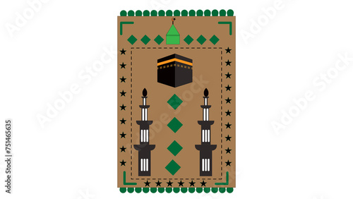 islamic icon or jaynamz illustrations isolated with white background
