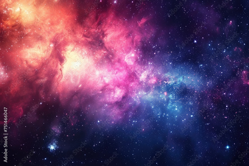 Celestial masterpiece exhibits vibrant galaxy hues