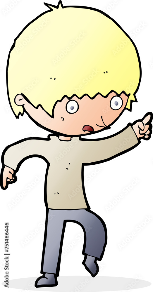 cartoon worried boy pointing cartoon worried boy pointing