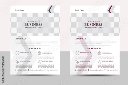 Corporate business flyer template. modern business flyer template, abstract business flyer and creative design, Business Flyer Design, Editable Business Flyer Layout for Company Introduction.