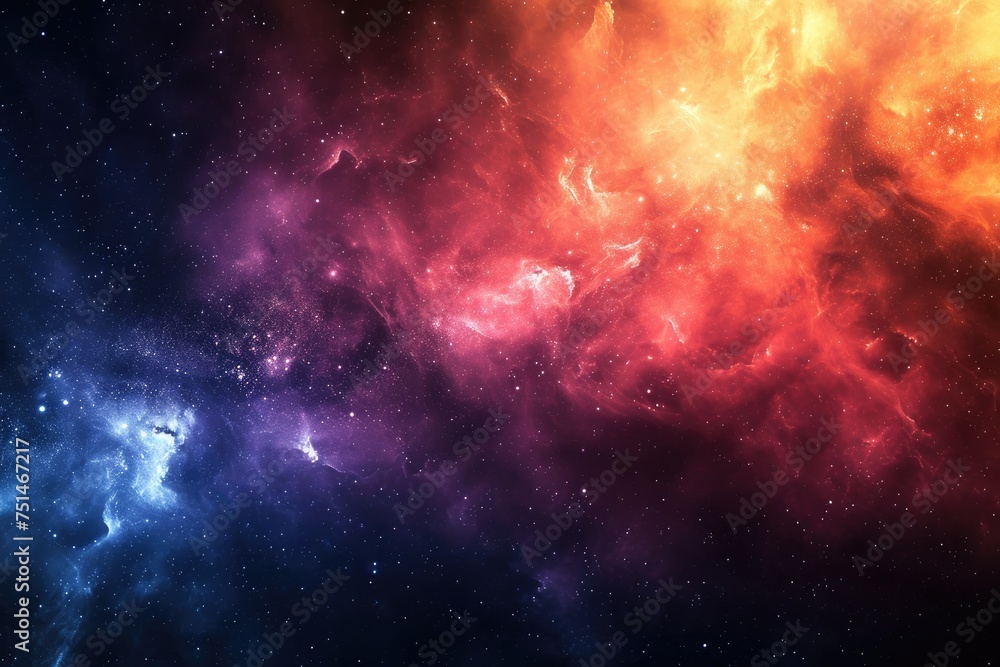 Astronomical marvel unveils mesmerizing cosmic spectrum - obrazy, fototapety, plakaty 