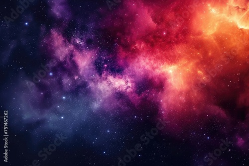 Cosmic canvas showcases vibrant celestial display © realaji