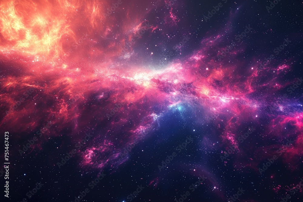 Astronomical wonder captivates with stunning cosmic spectrum