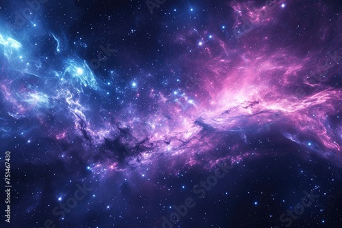 Galactic vista presents vibrant stellar shades