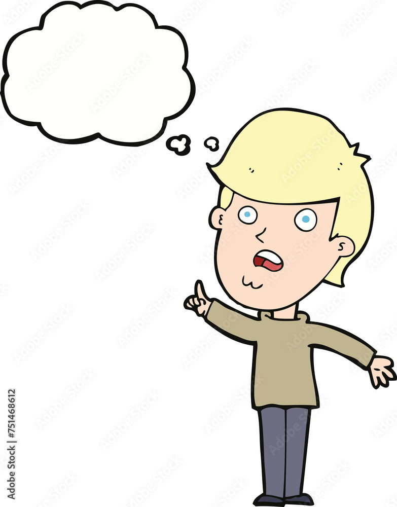 cartoon man asking question with thought bubble cartoon man asking question with thought bubble