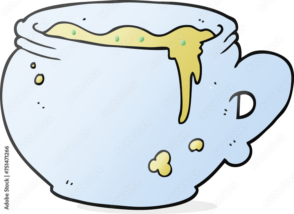 cartoon mug of soup cartoon mug of soup