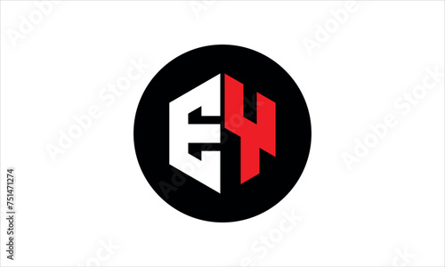 EY initial letter polygon icon gaming logo design vector template. batman logo, sports logo, monogram, falcon, war game, symbol, playing logo, abstract, fighting, typography, icon, minimal, premier 