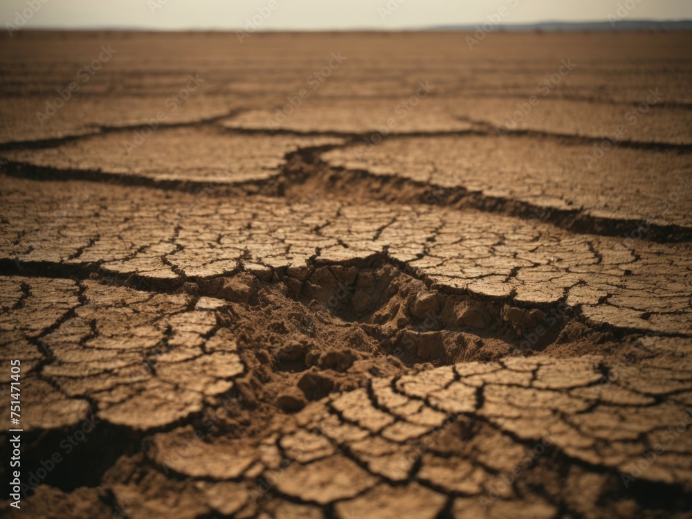 Fototapeta premium Drought and Famine: Navigating Challenges in Arid Times