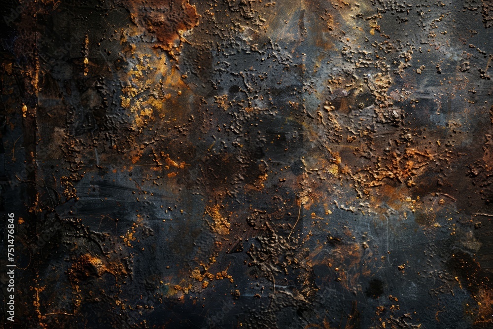 Corroded Depths: Dark Metal Grunge Texture Corroded Depths: Dark Metal Grunge Texture