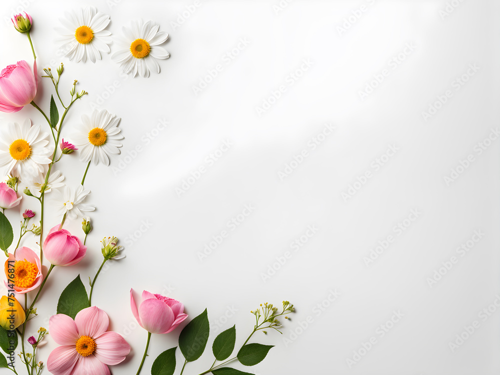 seasonal-flowers-arranged-thematically-within-a-frame-contrasting-against-a-simple-white-marble