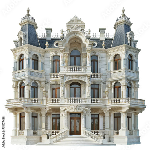 Palace  transparent background  isolated image  generative AI