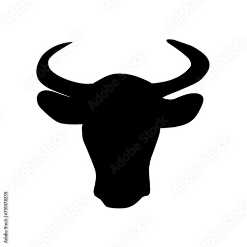 Cow and bull head icon