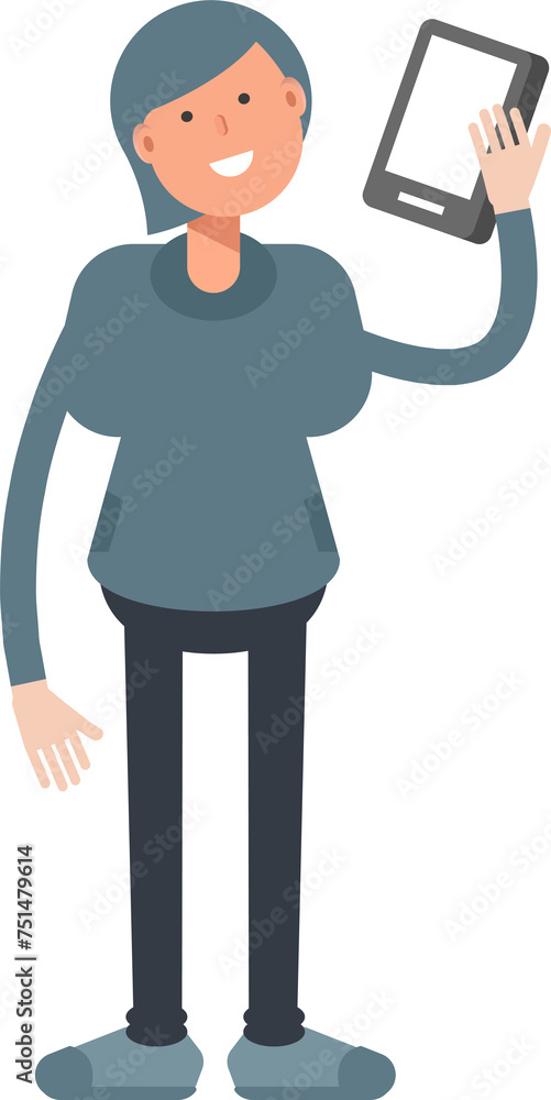 Woman Character Talking on Smartphone
Woman Character Talking on Smartphone