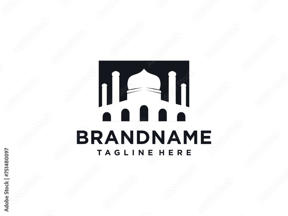 Mosque vector icon illustration design template