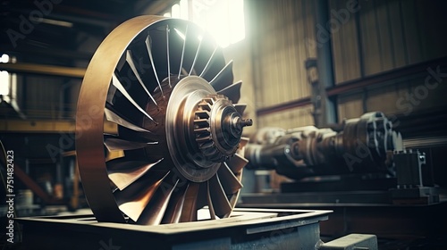 Blades of powerful steam turbine