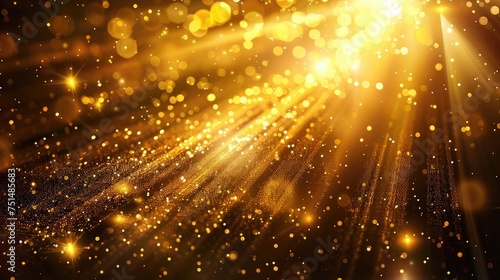 golden sparkle burst energy sparke glitter background design