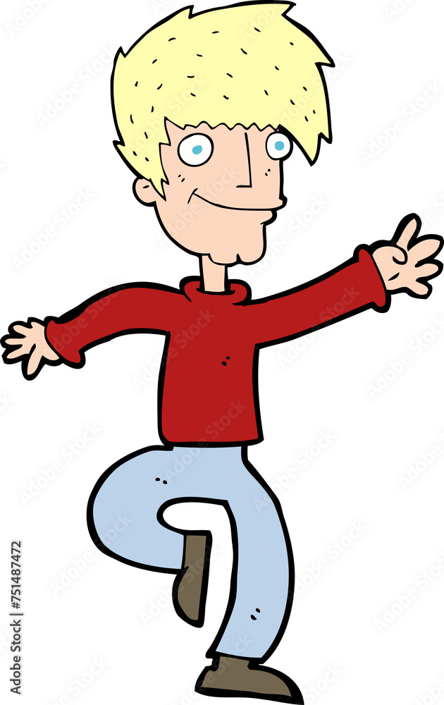 cartoon happy man dancing cartoon happy man dancing