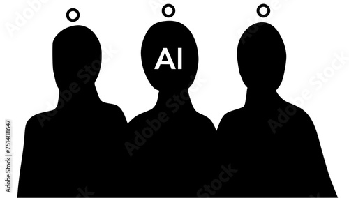 AI icons tell the meaning