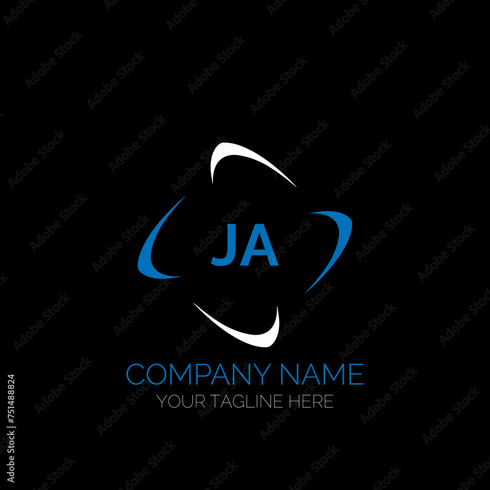 JA letter logo creative design. JA unique design. JA creative initials letter logo concept. JA letter logo design on black background. JA letter logo creative design. JA unique design. JA creative initials letter logo concept. JA letter logo design on black background.
