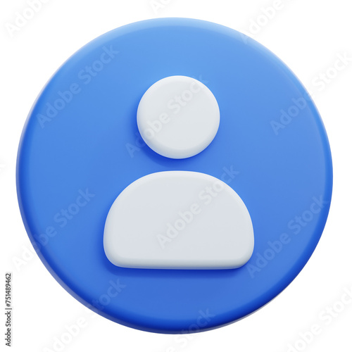 user account profile 3d illustration