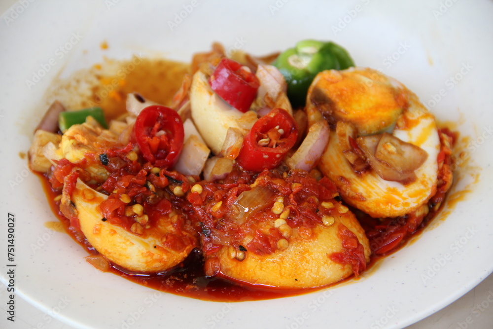 popular yummy indonesia spicy malay halal food menu curry chicken, rendang beef, asap fish, fried vegetable, begedil potato, chilli sambal achar, egg cuisine for restaurant dining popular yummy indonesia spicy malay halal food menu curry chicken, rendang beef, asap fish, fried vegetable, begedil potato, chilli sambal achar, egg cuisine for restaurant dining
