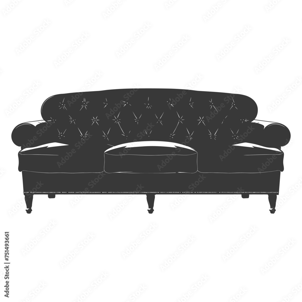 Silhouette Scandinavian sofa black color only Silhouette Scandinavian sofa black color only