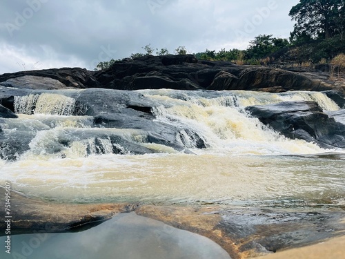 waterflow and rocks photo