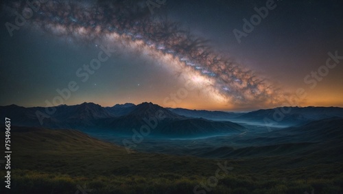 Wallpaper Mural sunset over the mountains Torontodigital.ca