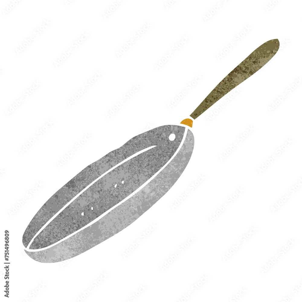 retro cartoon frying pan retro cartoon frying pan