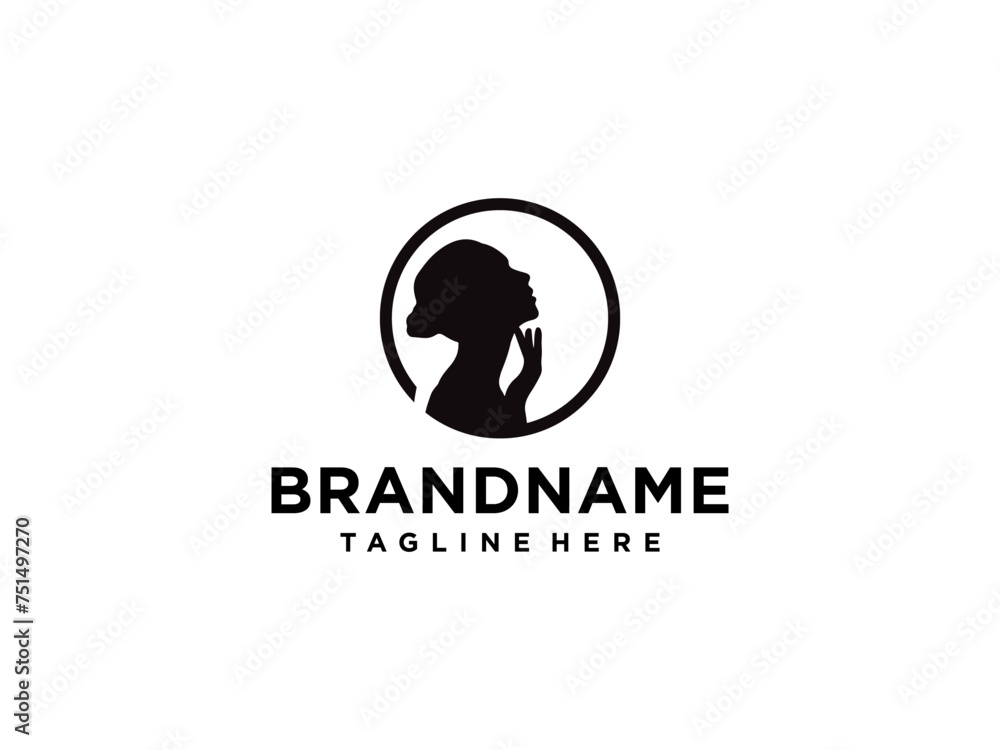 Obraz premium salon women logo design inspiration