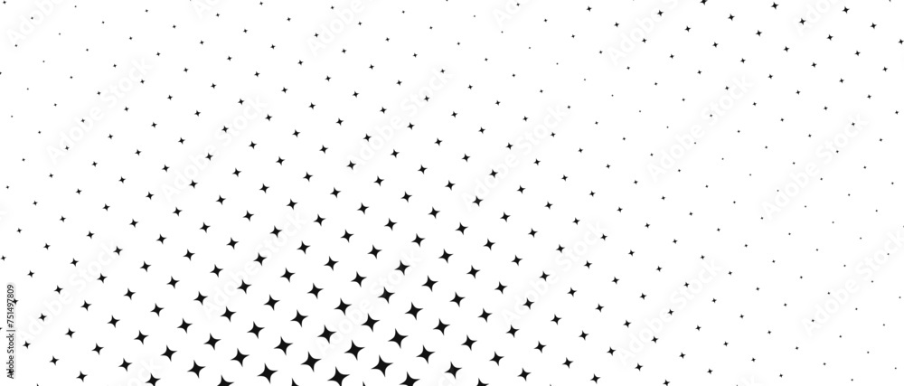 Stars Halftone Pattern Seamless Stars Halftone Pattern Seamless
