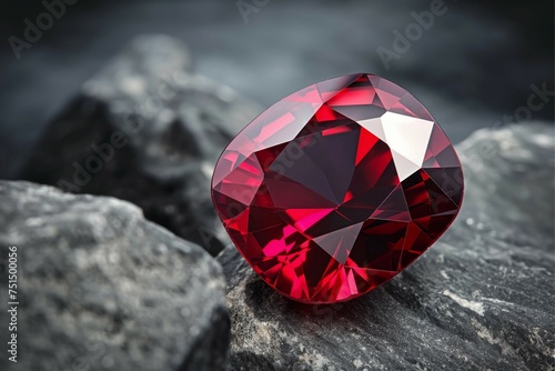 It is a beautiful ruby, a jewel that symbolizes justice and love. generative ai