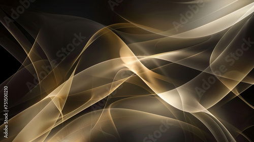 Black and Beige abstract shape background presentation design. PowerPoint and Business background.