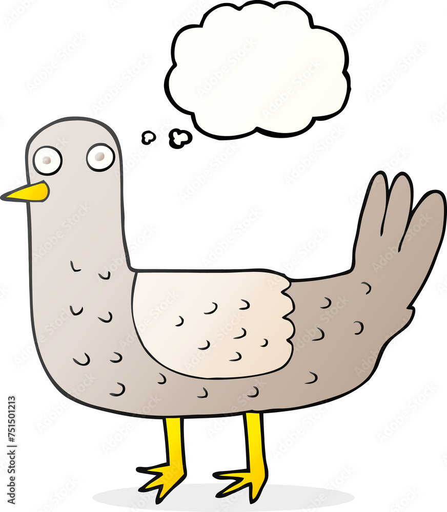 thought bubble cartoon bird thought bubble cartoon bird