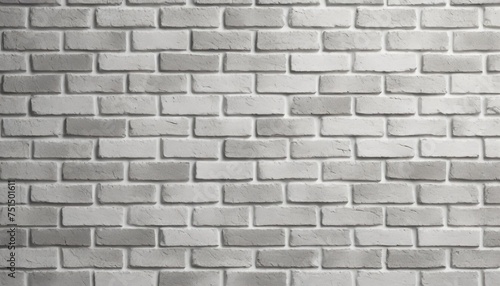 simple grungy white brick wall as seamless pattern texture background
