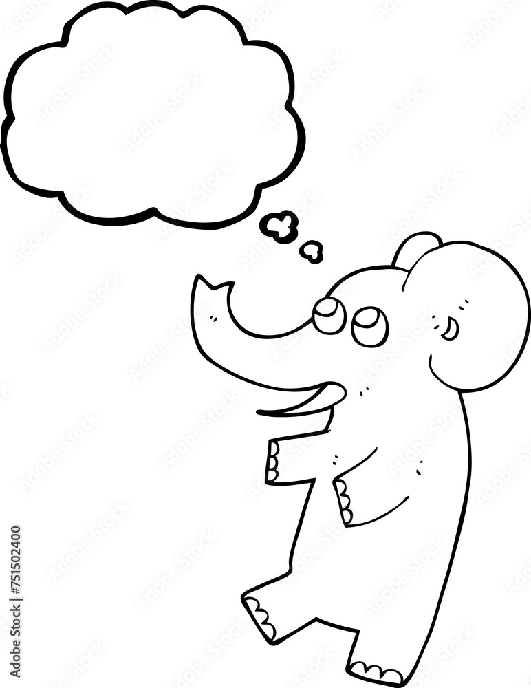 thought bubble cartoon cute elephant thought bubble cartoon cute elephant