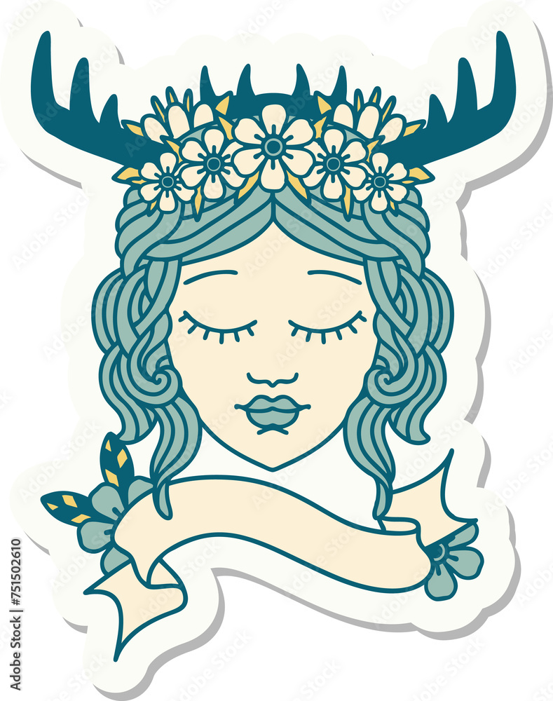 human druid sticker human druid sticker