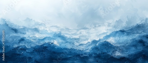 Blue watercolor background © Zaleman
