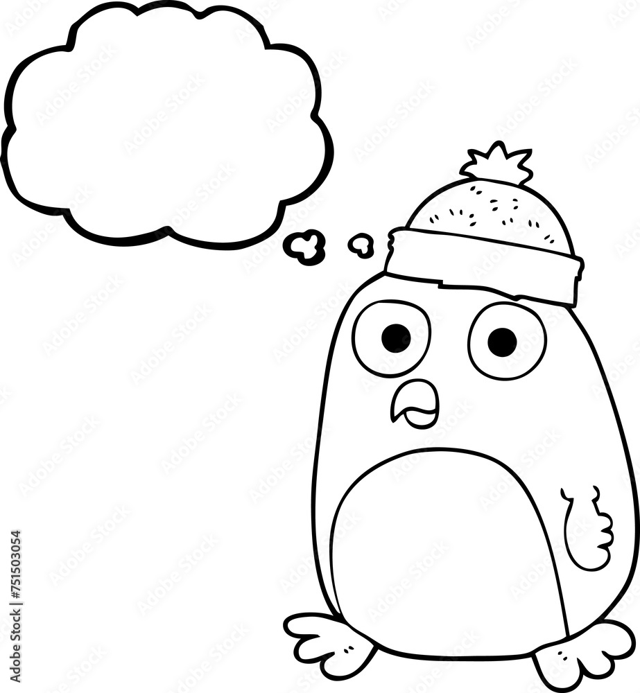 thought bubble cartoon penguin thought bubble cartoon penguin