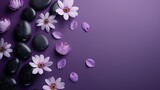 spa, wellnes background in purple color
