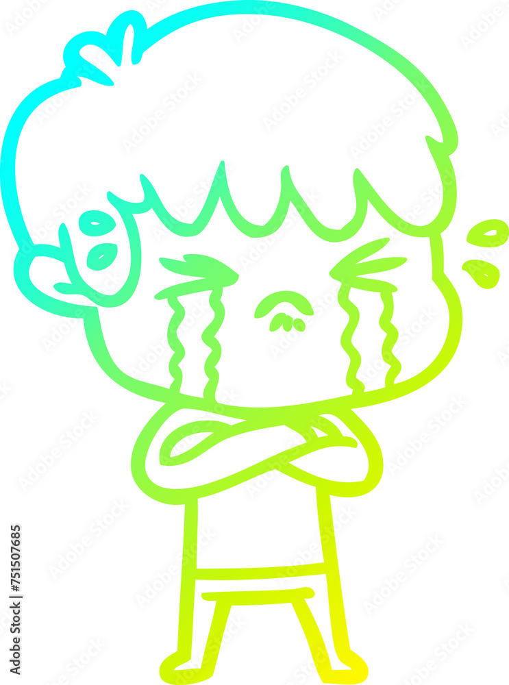 cold gradient line drawing cartoon boy crying cold gradient line drawing cartoon boy crying