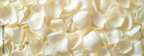 White Rose Petals Close-Up for a Serene Background.