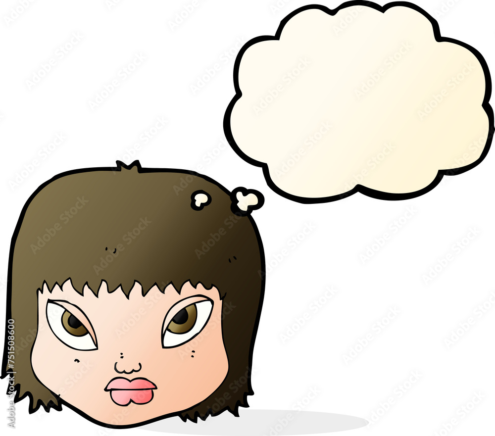 cartoon annoyed face with thought bubble cartoon annoyed face with thought bubble