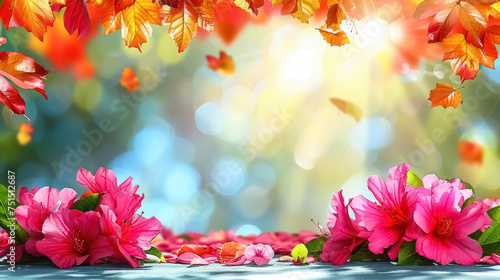 Sun-Kissed Meadow  Canopy of Leaves.