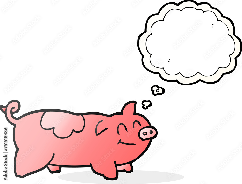 thought bubble cartoon pig thought bubble cartoon pig