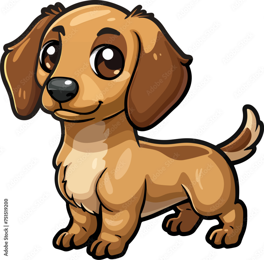 Puppy cartoon illustration isolated on white background vector