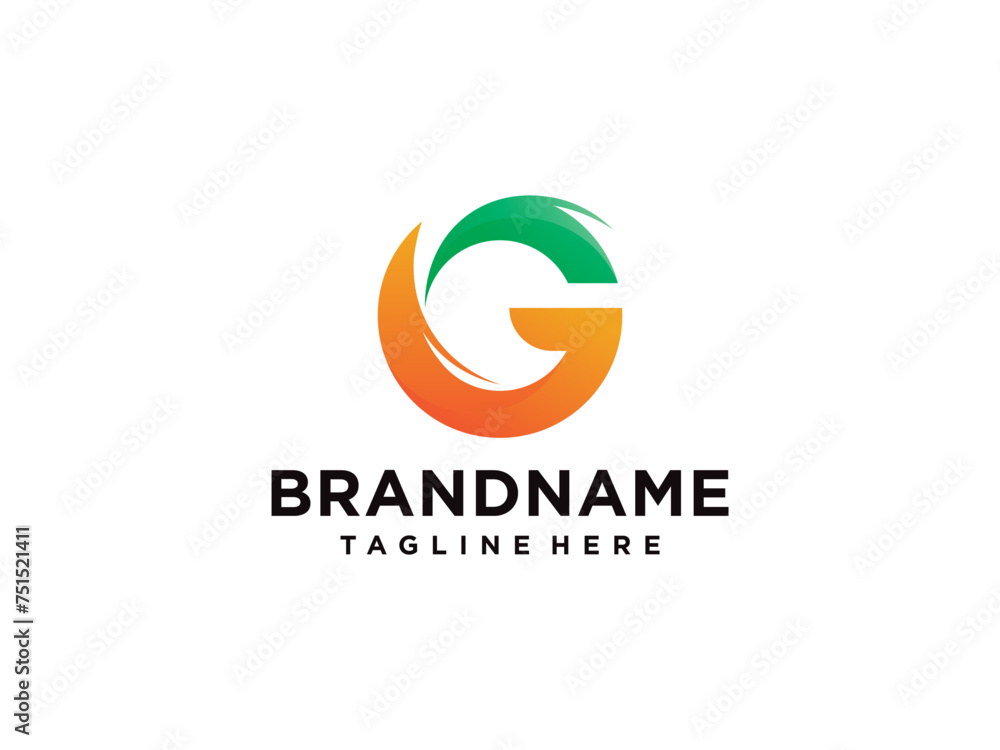 Letter G Modern Shape Logo Design Template Element Letter G Modern Shape Logo Design Template Element